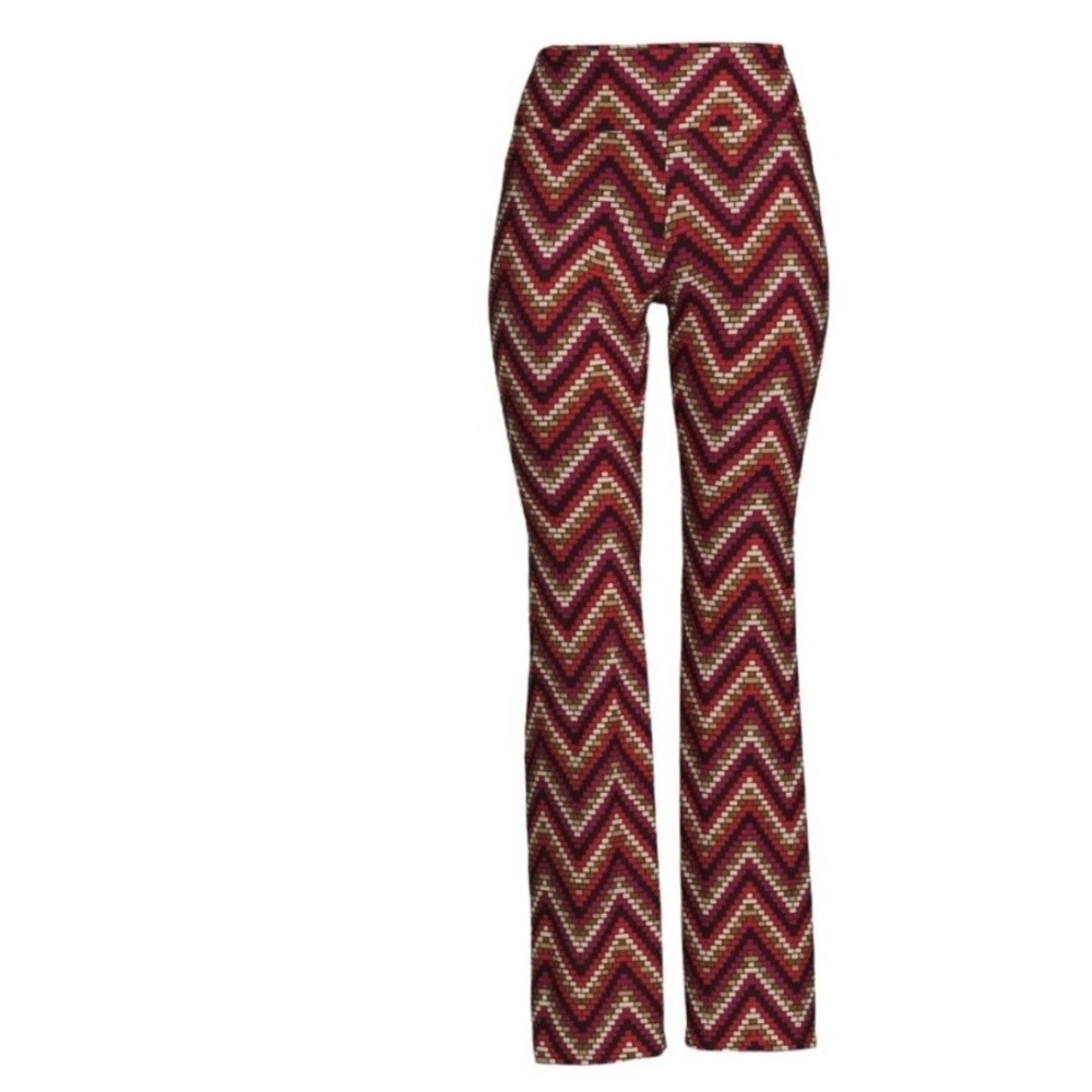 No Boundaries Juniors Flare Pants Medium 7-9 New with Tags Chevron Brick Soft